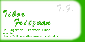 tibor fritzman business card